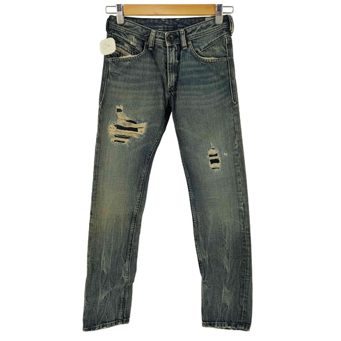 ディーゼル DIESEL BELTHER J ダメージ加工デニムパンツ Y2K レディース 10Y