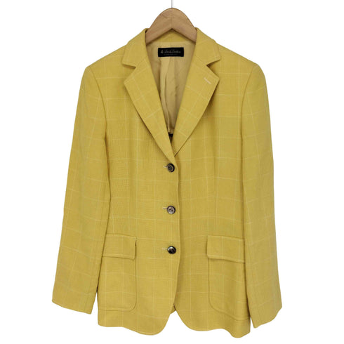 ブルックスブラザーズ BROOKS BROTHERS シルクリネン混 テーラードジャケット レディース 9AR