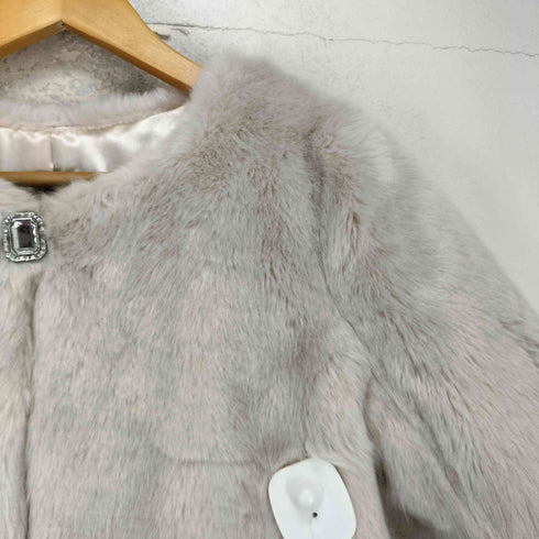ジルバイジルスチュアート JILL by JILLSTUART faux fur フェイクファー ビジューショートファーコート レディース JPN:M