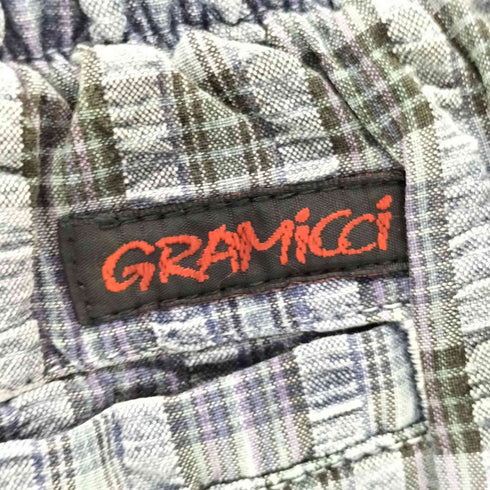 グラミチ GRAMICCI 90S USA製 チェッカードシェルショーツ レディース S