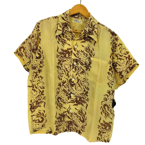 サンサーフ SUN SURF 90S ドラゴン レーヨン 開襟 S/S アロハシャツ メンズ JPN:M