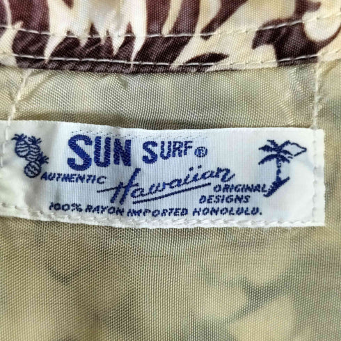 サンサーフ SUN SURF 90S ドラゴン レーヨン 開襟 S/S アロハシャツ メンズ JPN:M