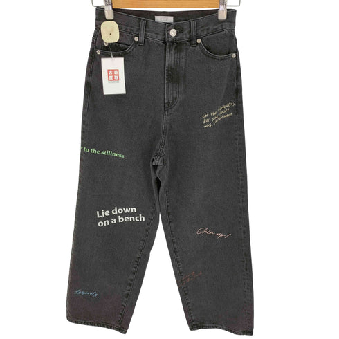 ローリーズファーム LOWRYS FARM ロゴシシュウデニムパンツ レディース JPN:M