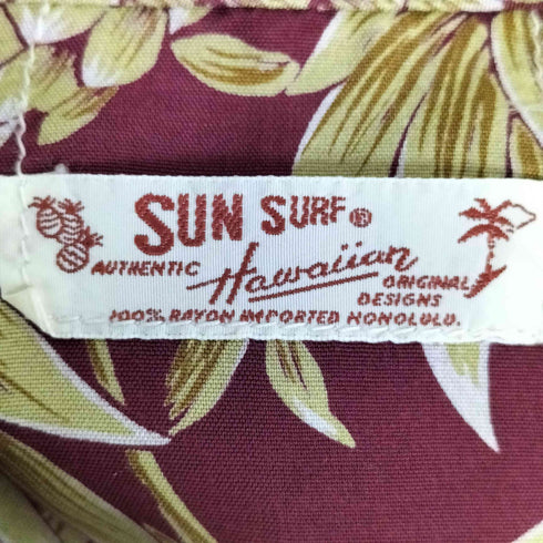 サンサーフ SUN SURF 90S 総柄 パイナップル 開襟 /S/S アロハシャツ メンズ