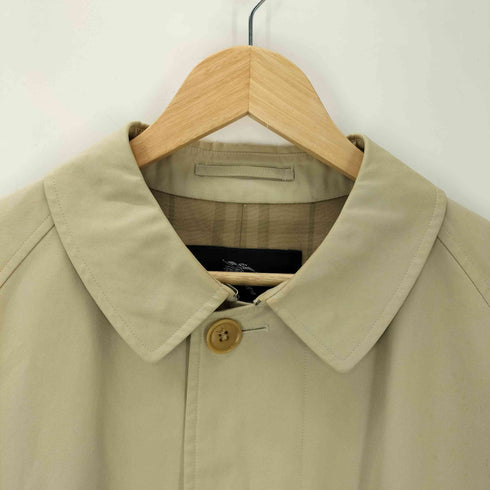 バーバリーロンドン BURBERRY LONDON 一枚袖 ステンカラー コート バルマカーン マキシ丈 ロングコート 裏地チェック メンズ import:L