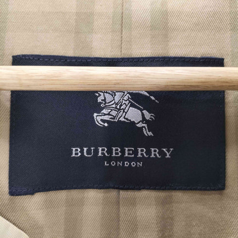 バーバリーロンドン BURBERRY LONDON 一枚袖 ステンカラー コート バルマカーン マキシ丈 ロングコート 裏地チェック メンズ import:L