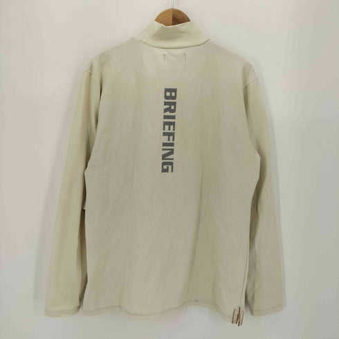 ブリーフィング BRIEFING GOLF モックネック フロントプリント L/S カットソー メンズ import:L