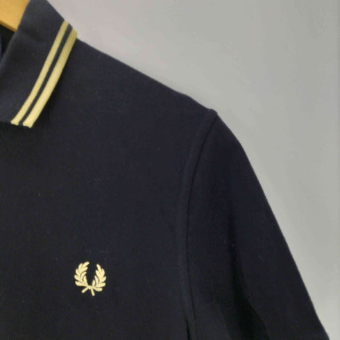 フレッドペリー FRED PERRY MADE IN ENGLAND 英国製 月桂樹 ロゴ 刺繍 ポロシャツ メンズ UK:38