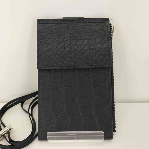 カイコー KAIKO LEATHER NECK BAG S CROCODILE メンズ