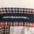 メルシーボークー mercibeaucoup マルチカラーチェック 裾ジップ サイドラインパンツ レディース JPN:1