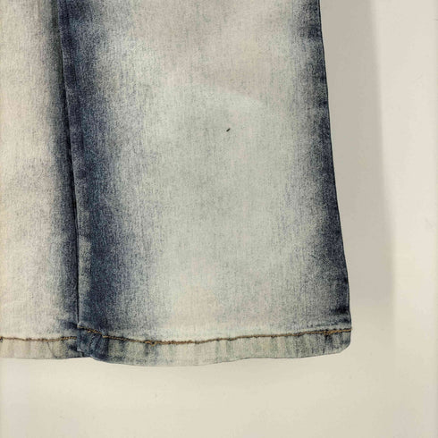 SPRAKLE BLUE JEANS 薔薇刺繍 ラインストーン フレア デニム レディース US:26-27
