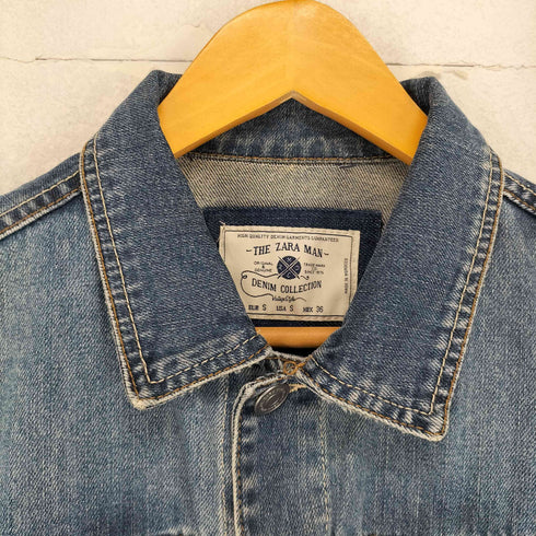 ザラマン ZARA MAN ウォッシュド加工 デニムジャケット メンズ S