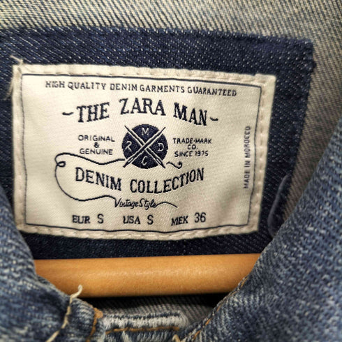 ザラマン ZARA MAN ウォッシュド加工 デニムジャケット メンズ S