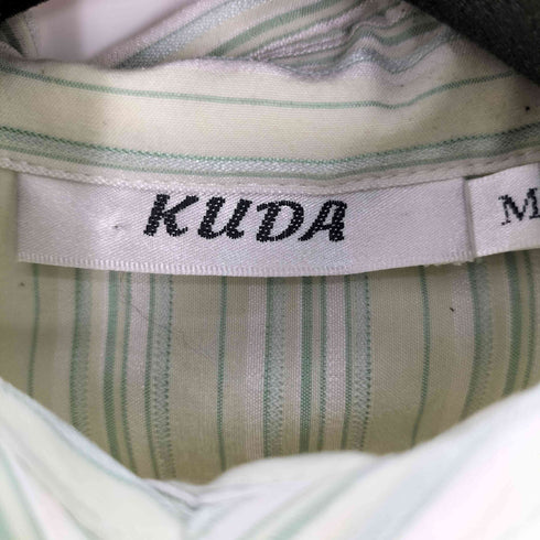 KUDA ビーズ 刺繍 ストライプ シャツ メンズ import:M