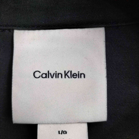 カルバンクライン CALVIN KLEIN ワンポイントロゴ刺繍 L/S ポロシャツ レディース JPN:L