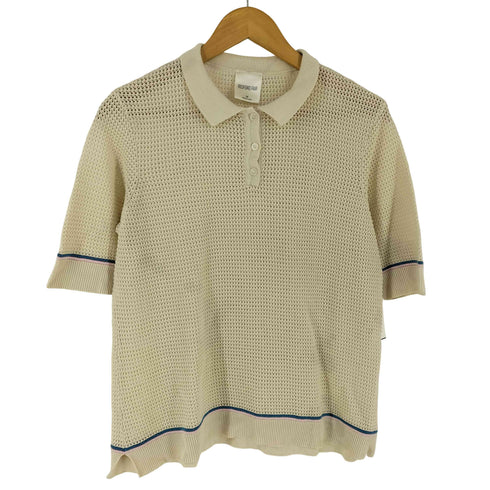 BEDFORD FAIR メッシュ ニット 半袖 ポロシャツ メンズ M