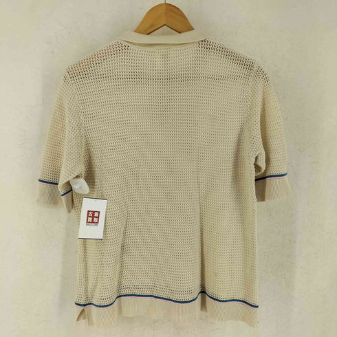 BEDFORD FAIR メッシュ ニット 半袖 ポロシャツ メンズ M