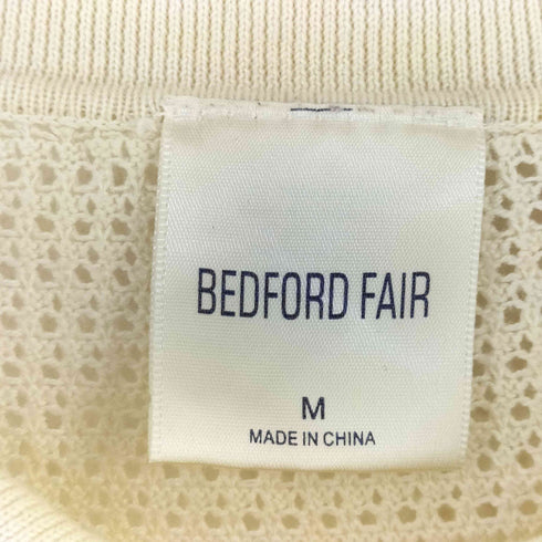 BEDFORD FAIR メッシュ ニット 半袖 ポロシャツ メンズ M