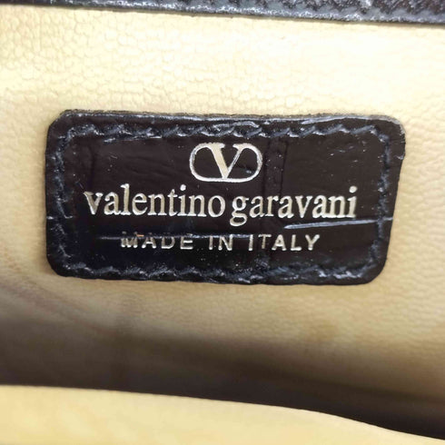 ヴァレンティノガラヴァーニ VALENTINO GARAVANI クロコ型押し レザーショルダーバッグ レディース