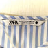 ザラ ZARA バルーンスリーブ リボン ストライプ ブラウス レディース import:XS