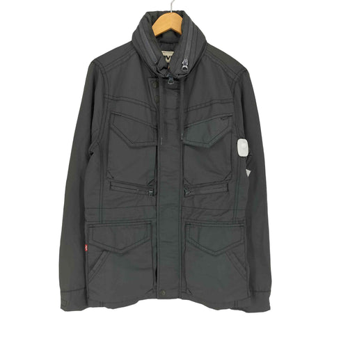 リーバイス Levis コットンナイロン マルチポケットミリタリージャケット メンズ M