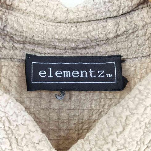 elementz シワ加工 シャツ レディース