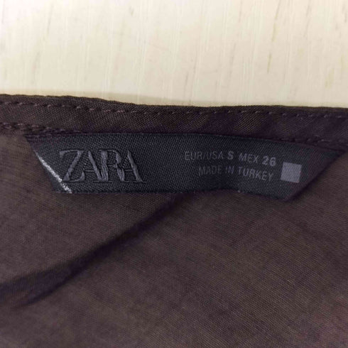 ザラ ZARA シアー フリル ティアード L/S ブラウス レディース import:S