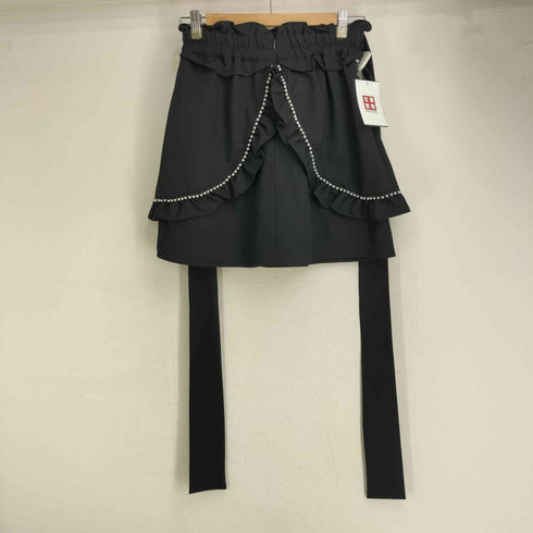 アンクルージュ Ank Rouge パール装飾 フリル ミニスカート レディース JPN:M