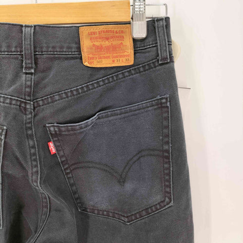 リーバイス Levis 502 ブラックデニム メンズ W31/L33