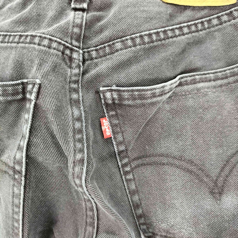 リーバイス Levis 502 ブラックデニム メンズ W31/L33