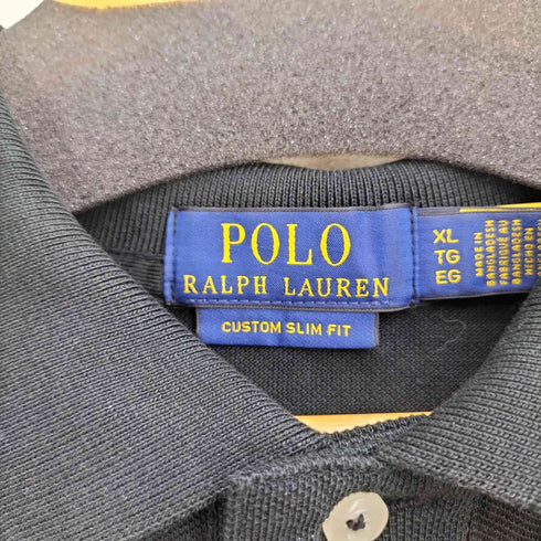 ポロラルフローレン POLO RALPH LAUREN スモールポニー刺繍 CUSTOM SLIM FIT L/S ポロシャツ メンズ JPN:XL