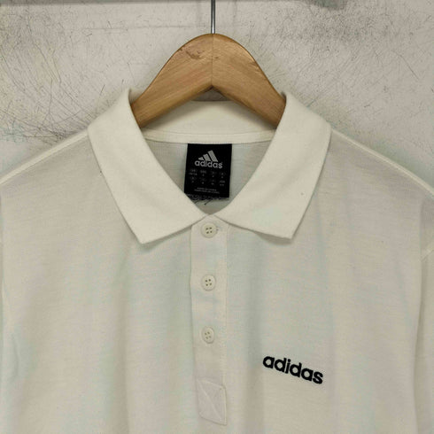 アディダス adidas 刺繍ロゴ S/S ポロシャツ メンズ JPN:M