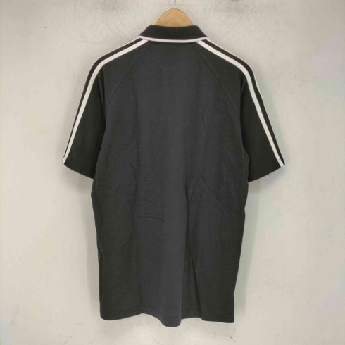 アディダス adidas 万国旗タグ スリーストライプ 刺繍ロゴ S/S ポロシャツ メンズ M