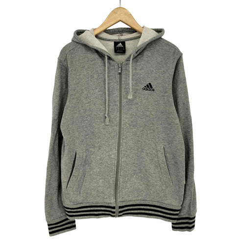 アディダス adidas 刺繍ロゴ ジップアップパーカー メンズ JPN:M