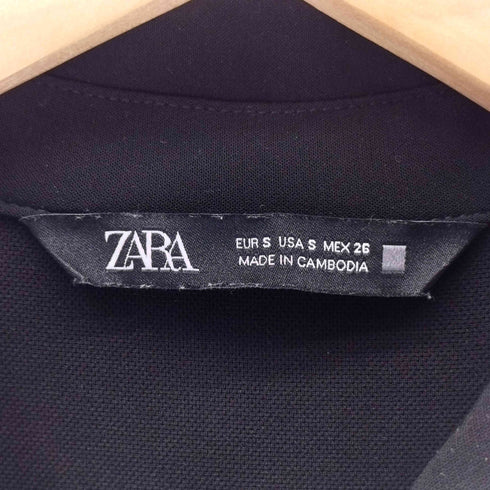 ザラ ZARA 金ボタン ベルテッド フラップポケット ロングシャツワンピース レディース JPN:S