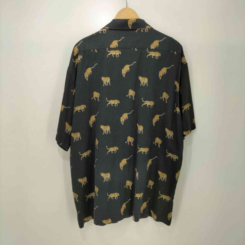 ショット Schott 豹プリント S/S オープンカラーシャツ アロハシャツ メンズ 2XL