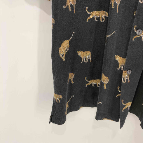 ショット Schott 豹プリント S/S オープンカラーシャツ アロハシャツ メンズ 2XL