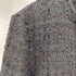 ザラ ZARA ゴールドボタン ノーカラー クロップド ツイードジャケット レディース import:M