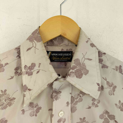 ヴァンヒューゼン VAN HEUSEN 70S 総柄 レギュラーカラーL/S シャツ メンズ 151/2