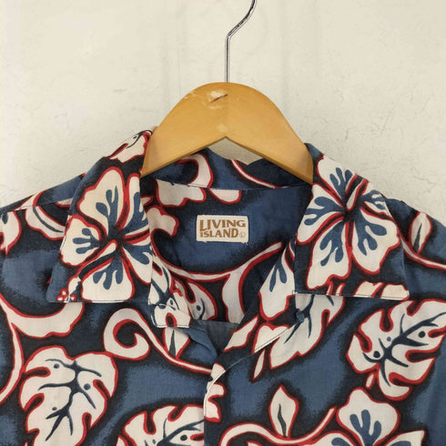 LIVING ISLAND 総柄レーヨンS/S アロハシャツ メンズ JPN:L