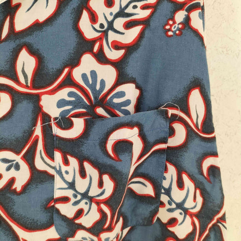 LIVING ISLAND 総柄レーヨンS/S アロハシャツ メンズ JPN:L