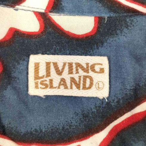 LIVING ISLAND 総柄レーヨンS/S アロハシャツ メンズ JPN:L