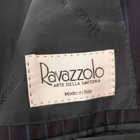 RAVAZZOLO MADE IN ITALY ストライプ 3Bテーラードジャケット メンズ 52