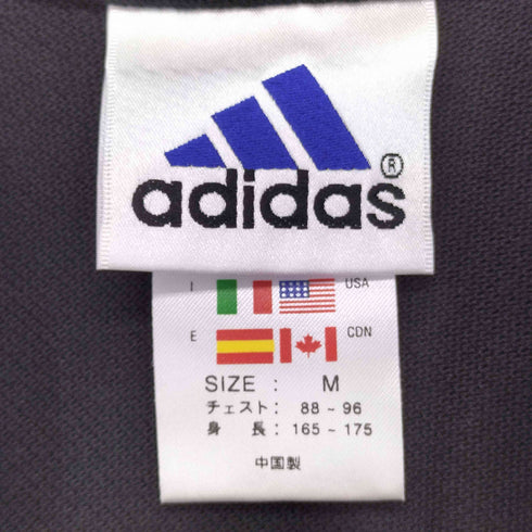 アディダス adidas 万国旗タグ スリーストライプ 刺繍ロゴ S/S ポロシャツ メンズ JPN:M
