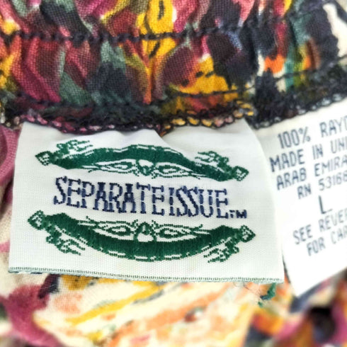 SEPARATEISSUE レーヨン100 花柄 スカート レディース L