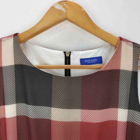 ブルーレーベルクレストブリッジ BLUE LABEL CRESTBRIDGE チェック シフォン ワンピース レディース JPN:38
