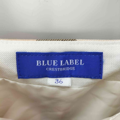 ブルーレーベルクレストブリッジ BLUE LABEL CRESTBRIDGE チェック エプロン ワンピース レディース JPN:36