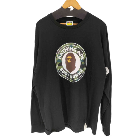 アベイシングエイプ A BATHING APE 1ST CAMO BUSY WORKS LS TEE メンズ 2XL