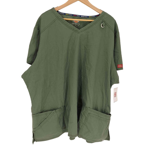 ディッキーズ Dickies Dカン Vネック スクラブシャツ メンズ 5L