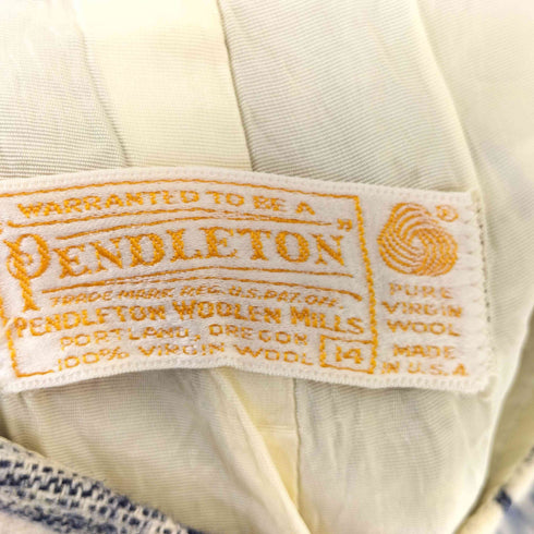 ペンドルトン PENDLETON 70-80s USA製 ウール チェック タイトスカート レディース 14